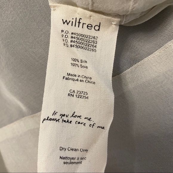 Wilfred Le Fou 100% silk Blouse - Picture 6 of 6